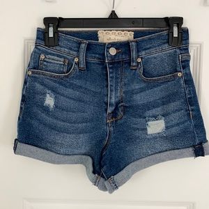 High waisted shorts